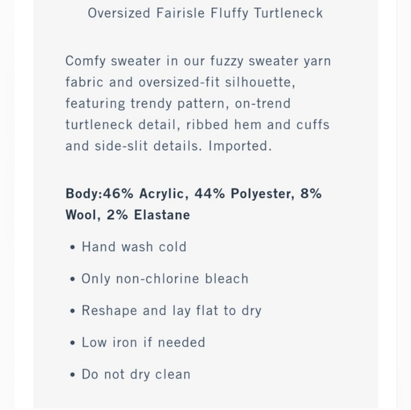 A&F Boucle sweater xs NWOT - Picture 3 of 5